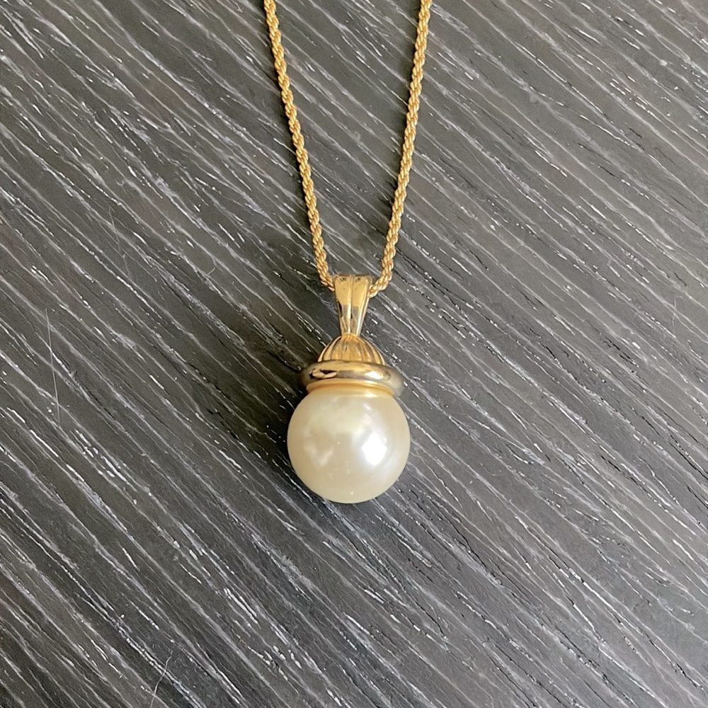 Napier 24” Necklace with large pearl